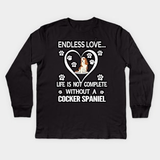 Cocker Spaniel Lovers Kids Long Sleeve T-Shirt